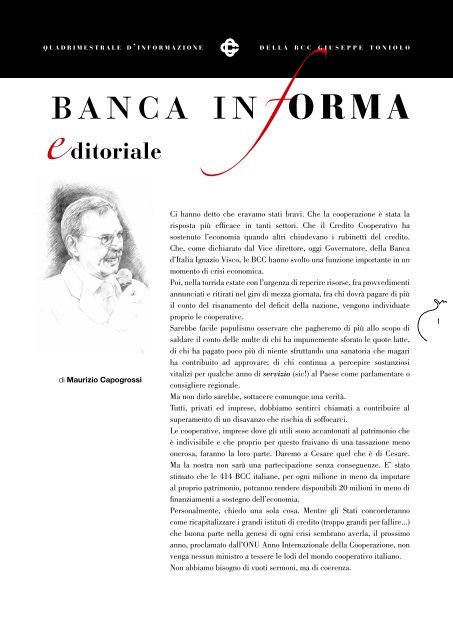 banca informa - BCC Giuseppe Toniolo