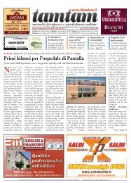 scarica il giornale in pdf - Tam Tam