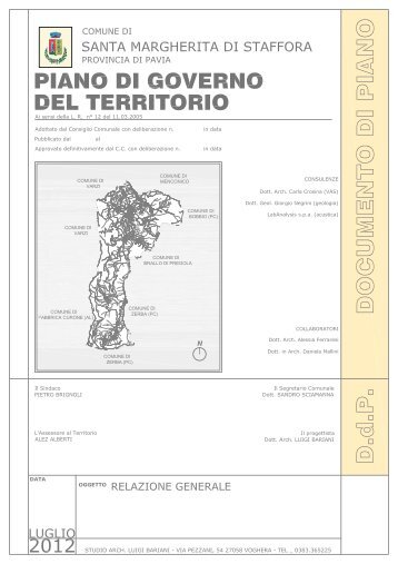 Relazione generale.pdf - Comune di Santa Margherita di Staffora