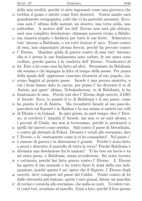 La Sacra Bibbia (Giovanni Diodati) - Un poisson dans le net