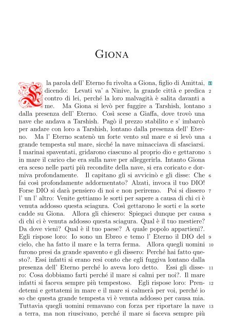 La Sacra Bibbia (Giovanni Diodati) - Un poisson dans le net