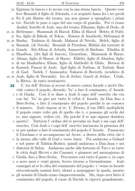 La Sacra Bibbia (Giovanni Diodati) - Un poisson dans le net