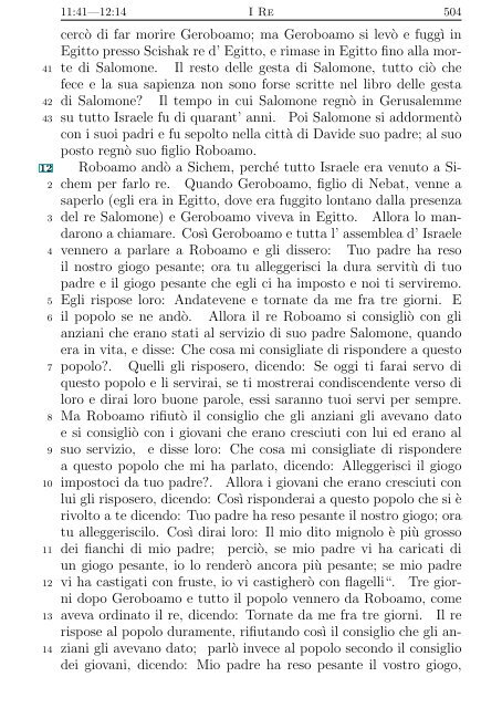 La Sacra Bibbia (Giovanni Diodati) - Un poisson dans le net