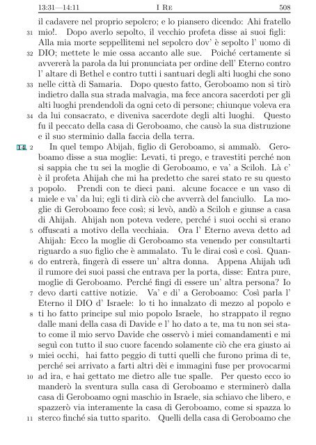 La Sacra Bibbia (Giovanni Diodati) - Un poisson dans le net