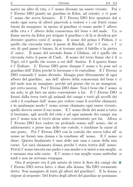 La Sacra Bibbia (Giovanni Diodati) - Un poisson dans le net