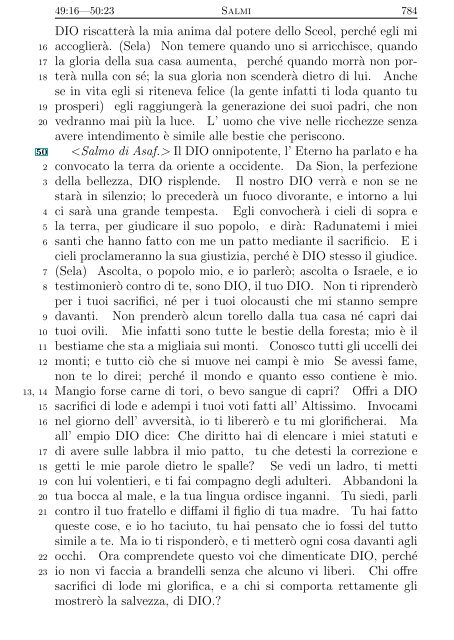 La Sacra Bibbia (Giovanni Diodati) - Un poisson dans le net