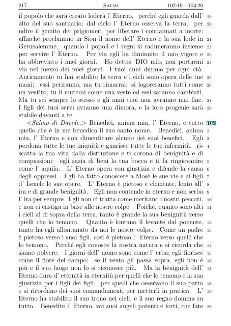 La Sacra Bibbia (Giovanni Diodati) - Un poisson dans le net