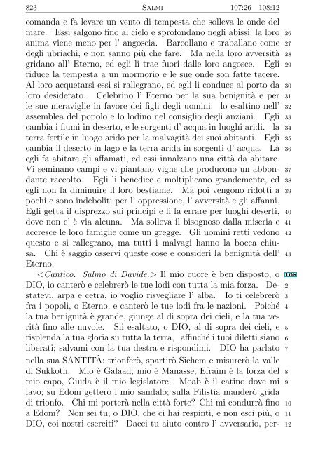 La Sacra Bibbia (Giovanni Diodati) - Un poisson dans le net