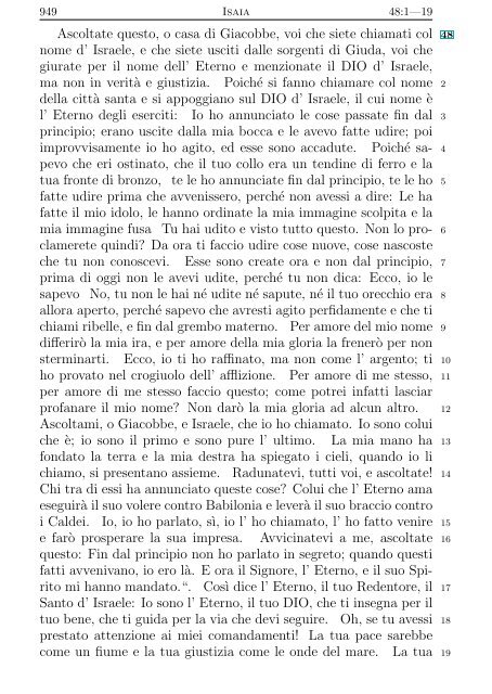 La Sacra Bibbia (Giovanni Diodati) - Un poisson dans le net