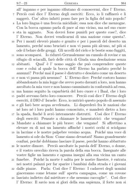 La Sacra Bibbia (Giovanni Diodati) - Un poisson dans le net