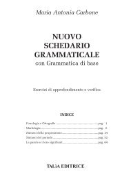 Nuovo Schedario Grammaticale - taliaeditrice.it