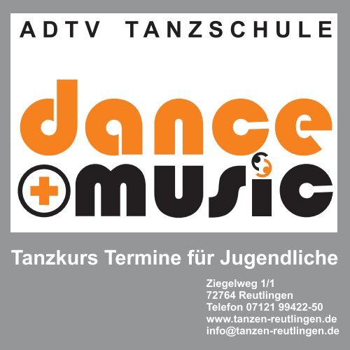 Flyer Jugendliche Homepage - ADTV Tanzschule dance + music