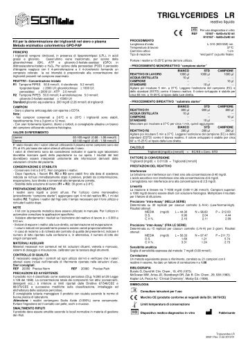 TRIGLYCERIDES LR - Sgmitalia.com