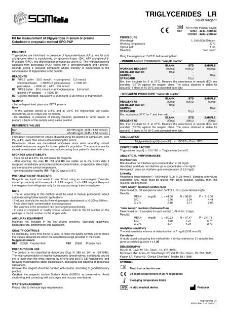 TRIGLYCERIDES LR - Sgmitalia.com