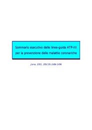 Sommario esecutivo delle linee-guida ATP-III - Sefap