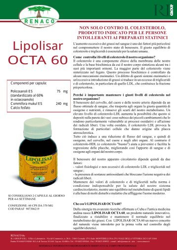 lipolisar octa60 scheda_sito.pdf - Renaco