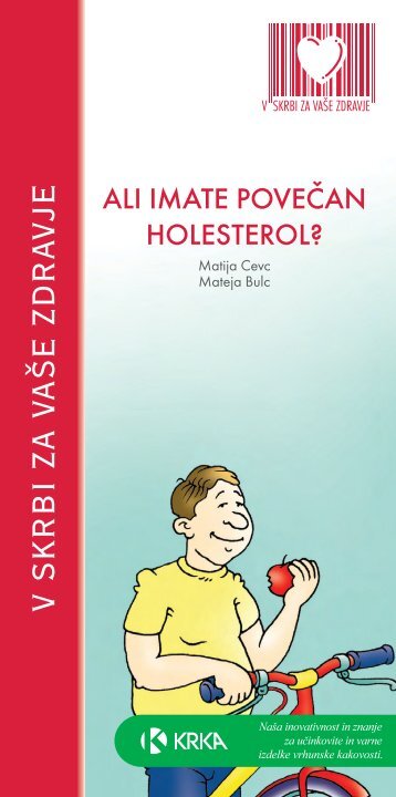 Ali imate povečan holesterol? - Krka