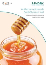 Análisis de residuos de Antibióticos en miel - Randox Food ...