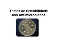 Testes de Sensibilidade aos Antimicrobianos