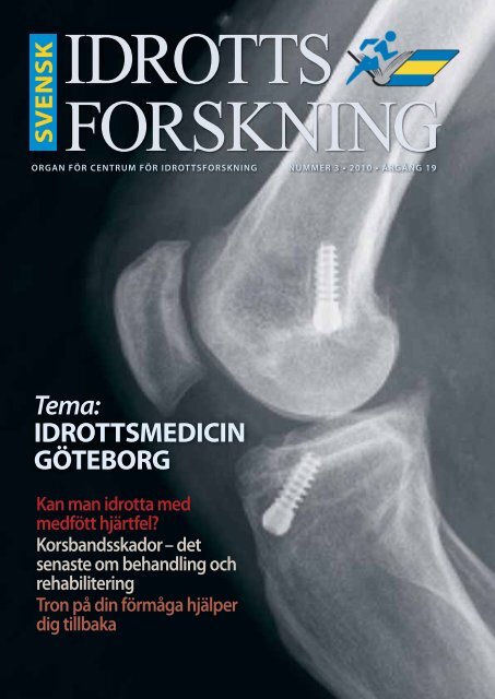 Tema: IDROTTSMEDICIN GÖTEBORG - Göteborgs universitet