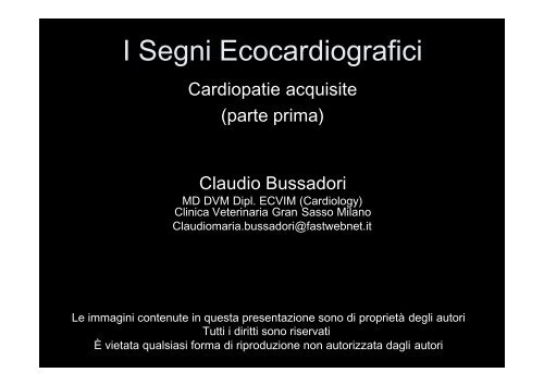 I Segni Ecocardiografici - Esaote