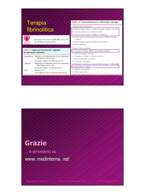 www. medinterna. net - Sito di Medicina Interna, Geriatria