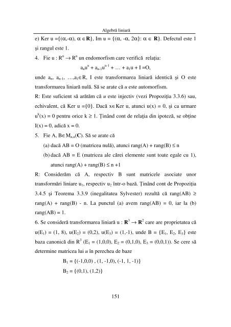 97 CAPITOLUL 3 TRANSFORMĂRI LINIARE 3.1. Defini ţia ...