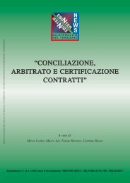 Conciliazione, Arbitrato e Certificazione Contratti - EBINTER