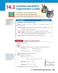 14.2Translate and Reflect Trigonometric Graphs