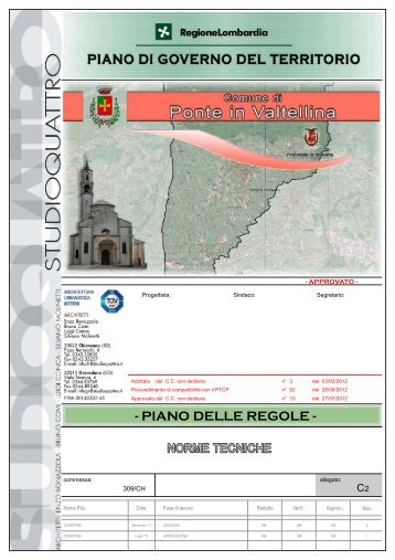 C2: Norme Tecniche - Comune di Ponte in Valtellina