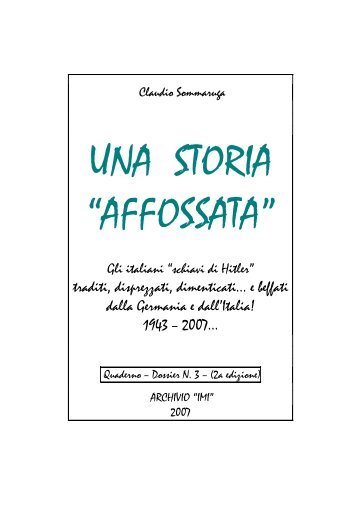 Una storia affossata - Associazione Nazionale Reduci dalla Prigionia