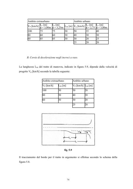 5. caratteristiche geometriche degli elementi delle intersezioni