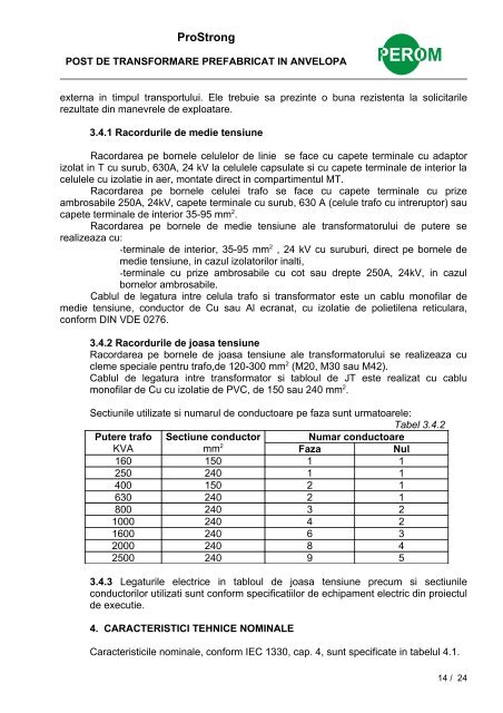 POST DE TRANSFORMARE PREFABRICAT - Electrotehno