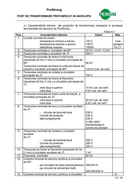 POST DE TRANSFORMARE PREFABRICAT - Electrotehno