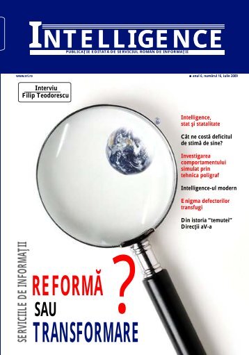 REFORMĂ TRANSFORMARE - Serviciul Român de Informaţii