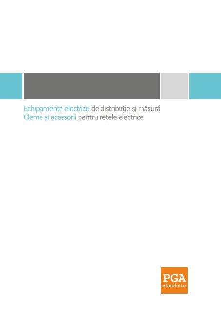 Catalog Echipamente Si Cleme Pga Electric