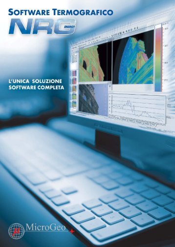 Depliant del software termografico NRG - Microgeo S.r.l.