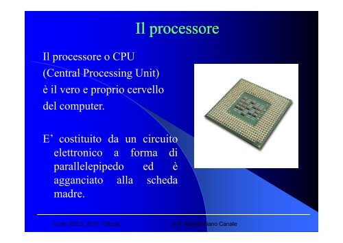 Lezioni modulo 1 - Prima parte - Profcanale.It