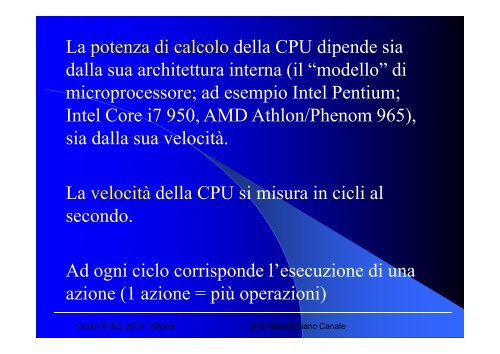 Lezioni modulo 1 - Prima parte - Profcanale.It