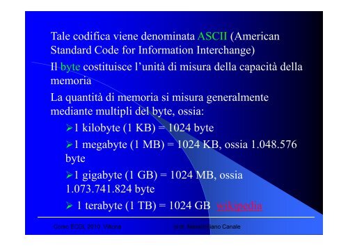 Lezioni modulo 1 - Prima parte - Profcanale.It