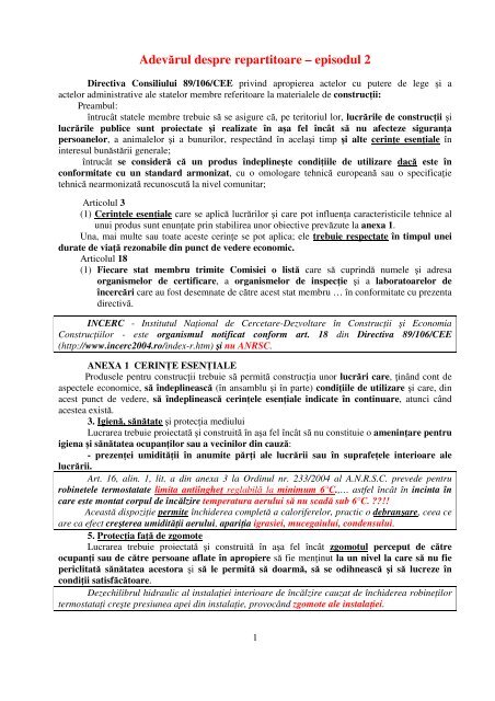 Adevărul despre repartitoare – episodul 2 - FAPR