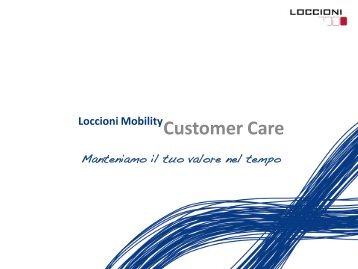 Customer Care - Loccioni Mobility