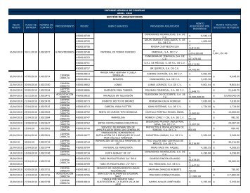 INFORME MENSUAL DE COMPRAS ABRIL 2010 ... - SIAPA