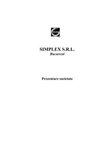 SIMPLEX S.R.L. - Simplex.ro