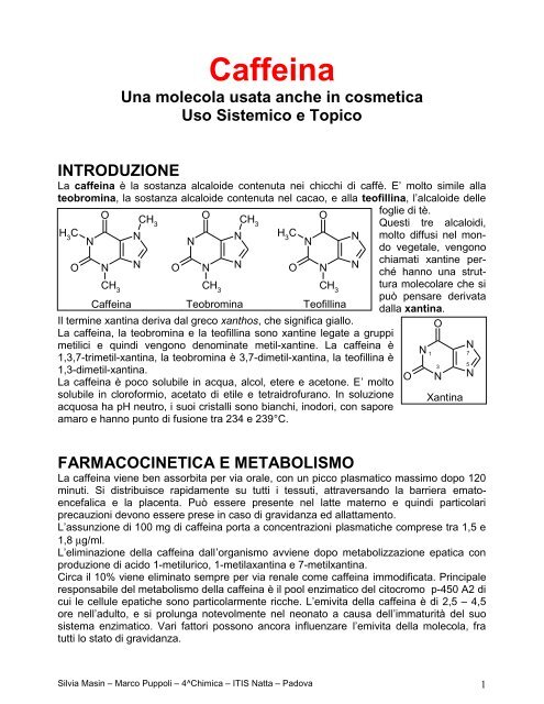 Caffeina - PianetaChimica