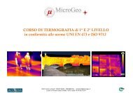 Programma Corso Operatore Termografico I e II livello - Microgeo S.r.l.
