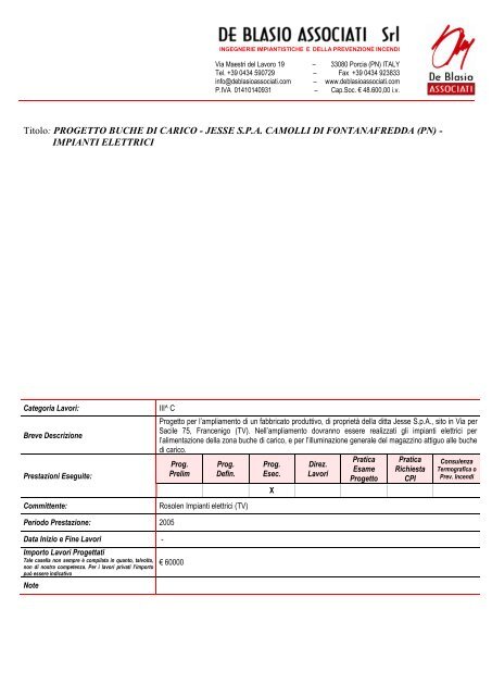 CV per. ind. Silvio De Blasio [pdf - 3,22 MB] - Regione Autonoma ...