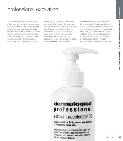 welcome to the book! - my education - login - Dermalogica