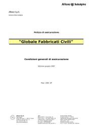 “Globale Fabbricati Civili” - Allianz Subalpina