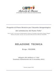 RELAZIONE TECNICA - Autorità di Bacino dei fiumi dell'Alto Adriatico